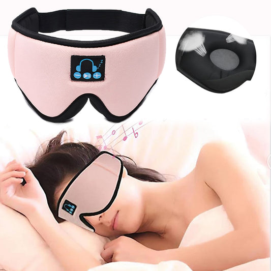 Bluetooth Sleeping Eye Mask Comfortable Elastic Eyes Cover Wireless Music Eye Mask Portable Blindfold Travel Eyepatch Breathable